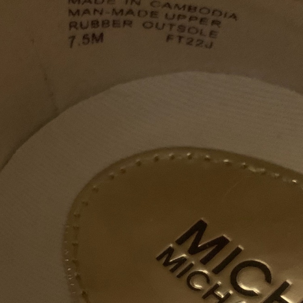 Michael Kors Women's Cream and Gold Sneakers - Picture 8 of 8